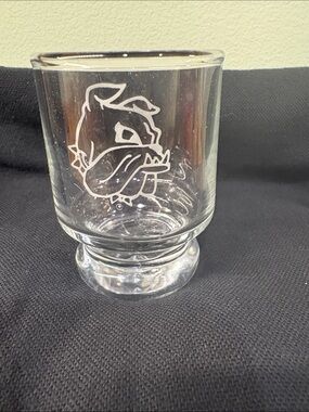 Etched Bulldog Shot Glass - Unbranded